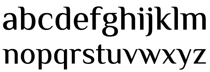 ElMessiri-Medium Font LOWERCASE