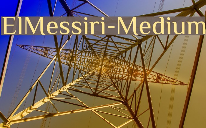 ElMessiri-Medium Font examples