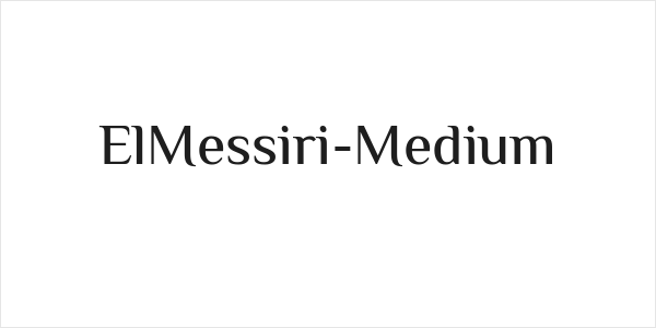 ElMessiri-Medium Logo