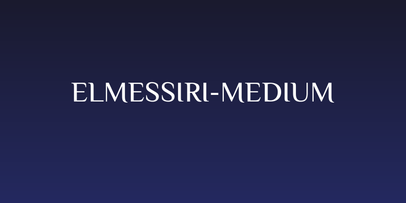 ElMessiri-Medium Social Header