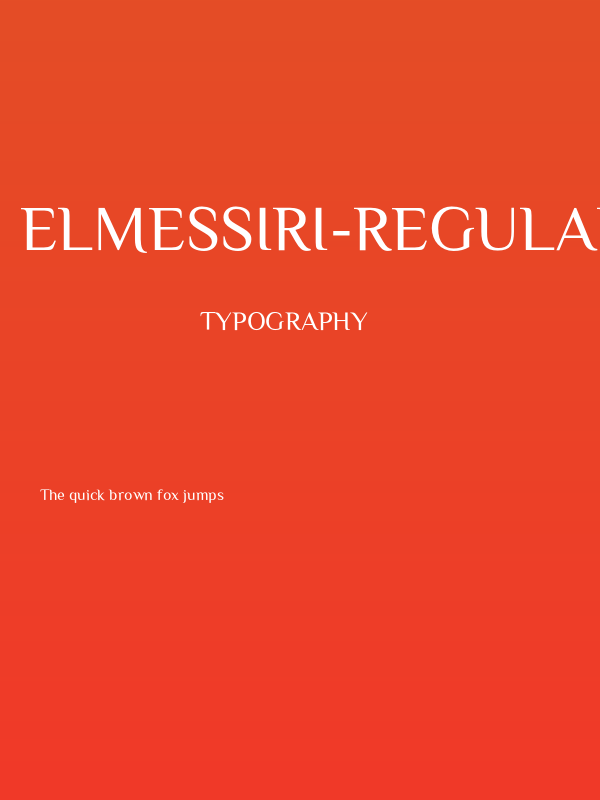 ElMessiri-Regular Poster