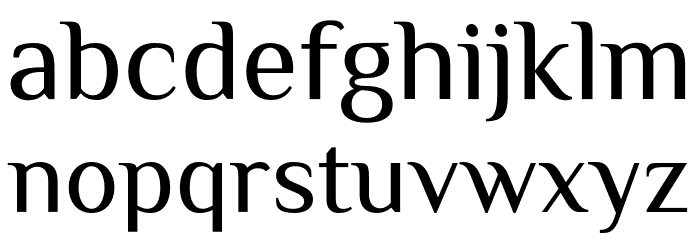 ElMessiri-Regular Font LOWERCASE