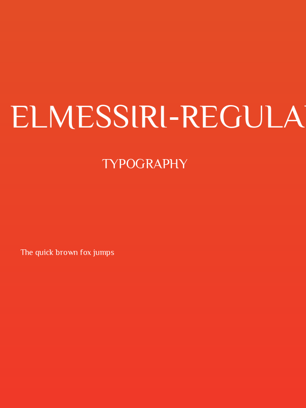 ElMessiri-Regular Poster