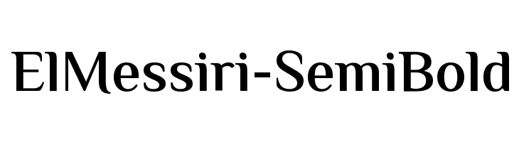 ElMessiri-SemiBold Font