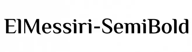 ElMessiri-SemiBold  フリーフォントのダウンロード