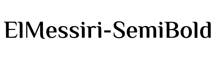 ElMessiri-SemiBold  font caratteri gratis