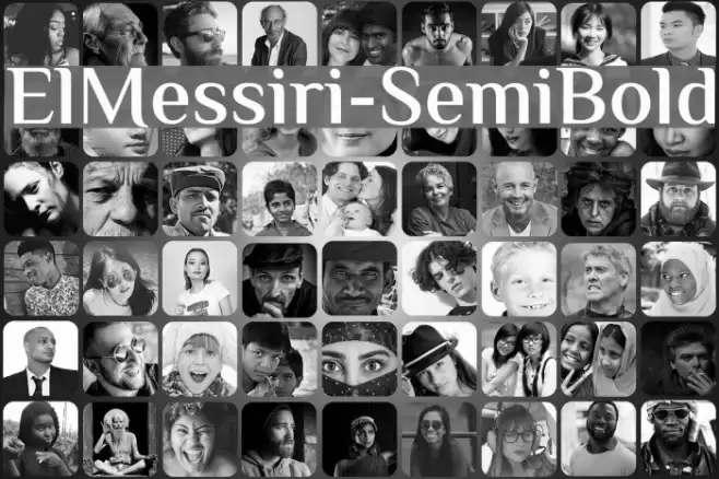 ElMessiri-SemiBold Font examples