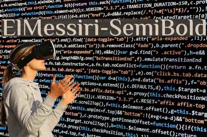 ElMessiri-SemiBold Font examples