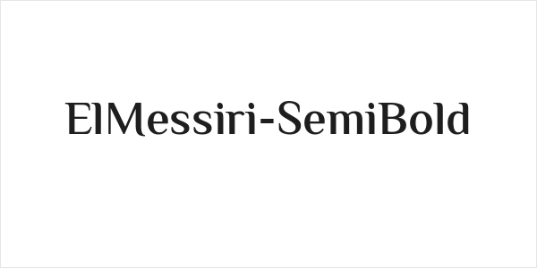 ElMessiri-SemiBold Logo
