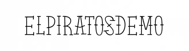 ElPiratosdemo  font caratteri gratis