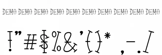 ElPiratosdemo Font OTHER CHARS