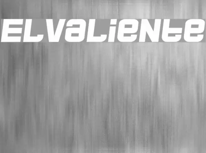 ElValiente Font examples