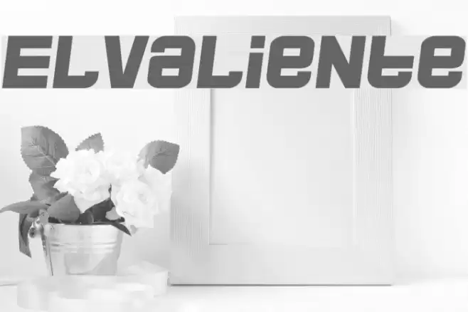 ElValiente Font examples