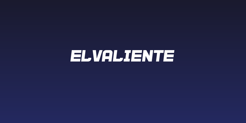 ElValiente Social Header
