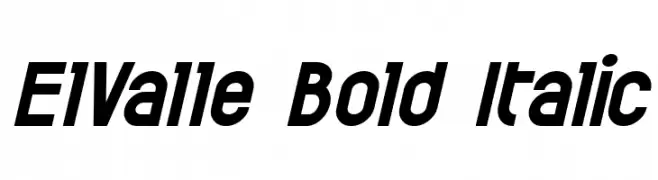 ElValle Bold Italic  Fuentes Gratis Descargar