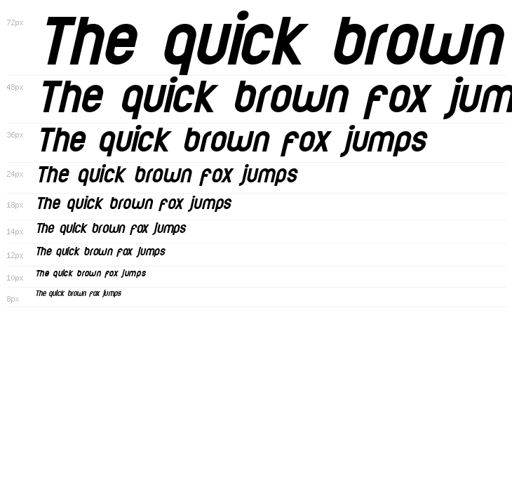 ElValle Bold Italic Waterfall