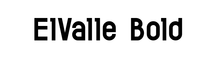 ElValle Bold  フリーフォントのダウンロード