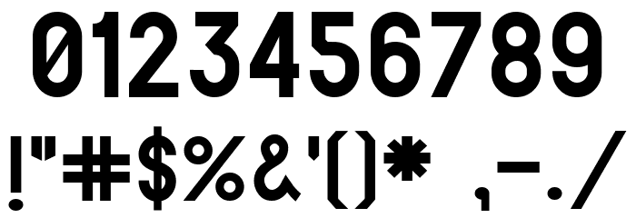 ElValle Bold Font OTHER CHARS