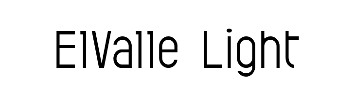 ElValle Light  免费字体下载