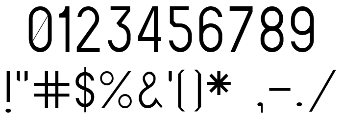 ElValle Light Font OTHER CHARS