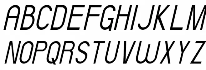 ElValleLG Light Italic 字体 大写