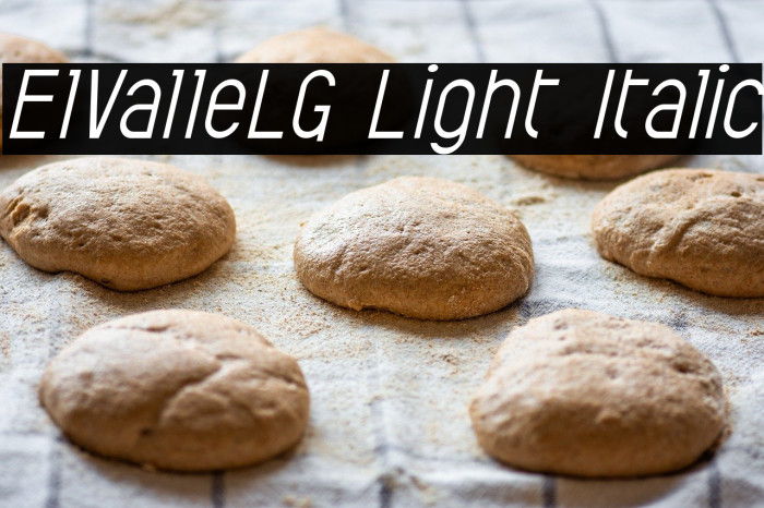ElValleLG Light Italic Example 2