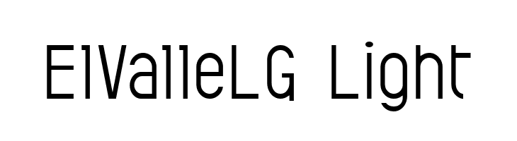ElValleLG Light  नि: शुल्क फ़ॉन्ट्स डाउनलोड