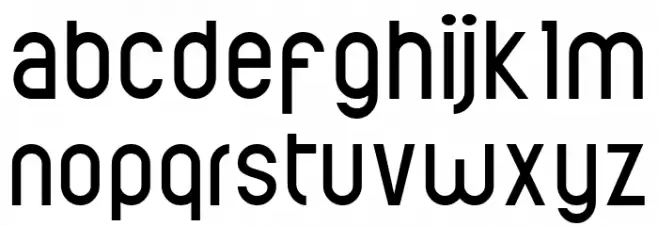 ElValle Schriftart Kleinbuchstaben