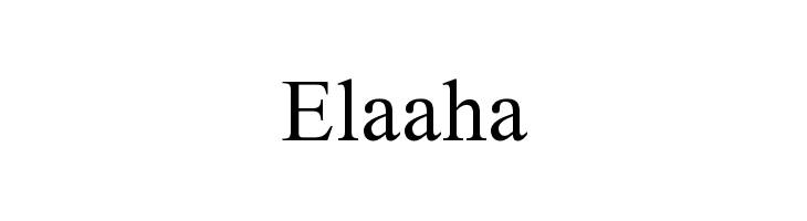 Elaaha Font