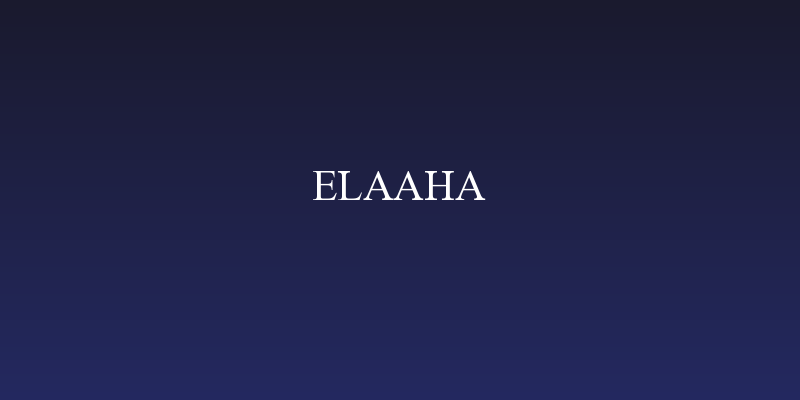 Elaaha Social Header