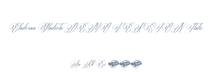 Eladorna Gladiota DEMO VERSION Italic Font Preview