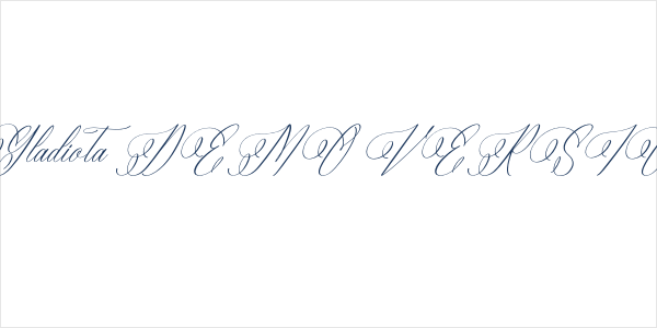 Eladorna Gladiota DEMO VERSION Italic Logo