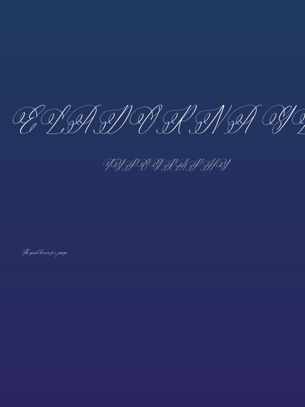 Eladorna Gladiota DEMO VERSION Italic Poster