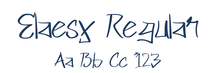 Elaesy Regular Font Preview