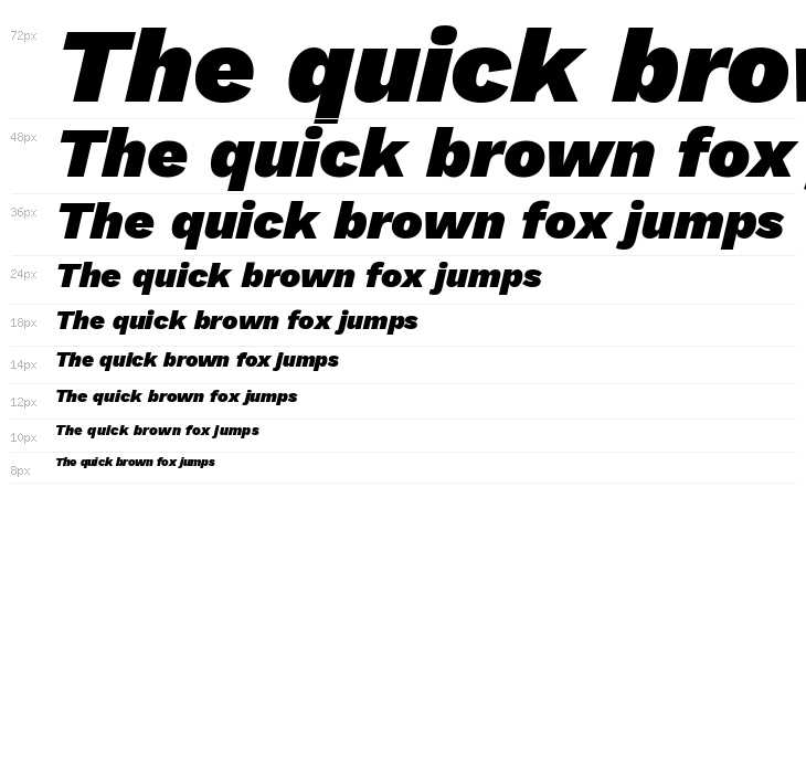 Elaine Sans Black Italic Waterfall