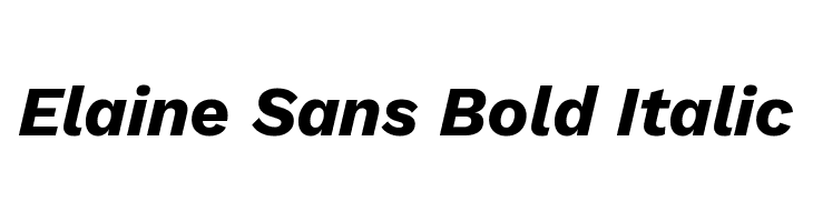 Elaine Sans Bold Italic  Descarca Fonturi Gratis
