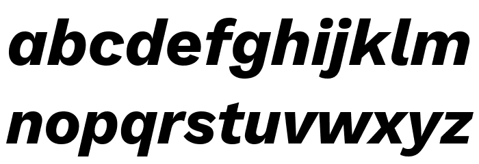 Elaine Sans Bold Italic Font LOWERCASE