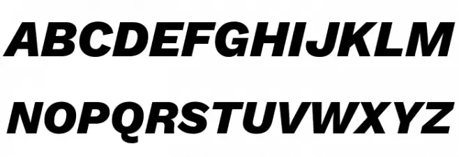 Elaine Sans ExtraBold Italic 字体 大写