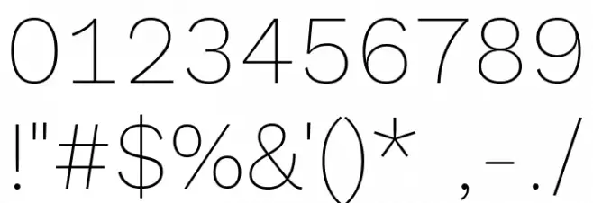 Elaine Sans ExtraLight Font OTHER CHARS