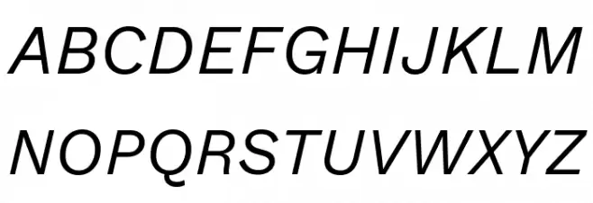 Elaine Sans Italic Schriftart Groß