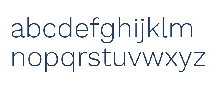 Elaine Sans Light Lowercase