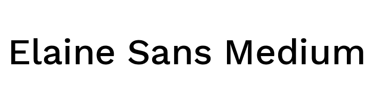 Elaine Sans Medium  Frei Schriftart Herunterladen