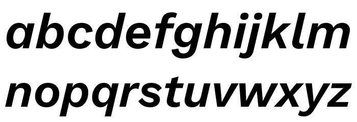 Elaine Sans SemiBold Italic Font LOWERCASE