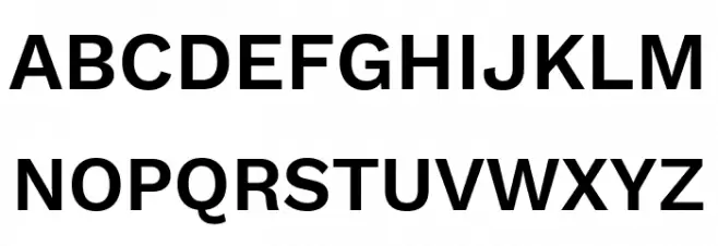 Elaine Sans SemiBold Caratteri MAIUSCOLE