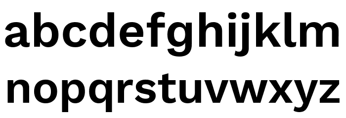 Elaine Sans SemiBold Font LOWERCASE