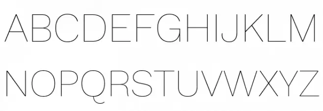 Elaine Sans Thin フォント 大文字