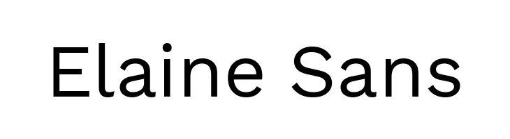 Elaine Sans  नि: शुल्क फ़ॉन्ट्स डाउनलोड