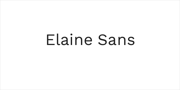 Elaine Sans Logo