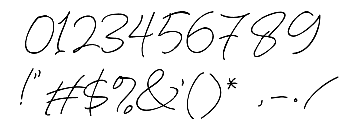 ElaineHanksDEMO Font OTHER CHARS