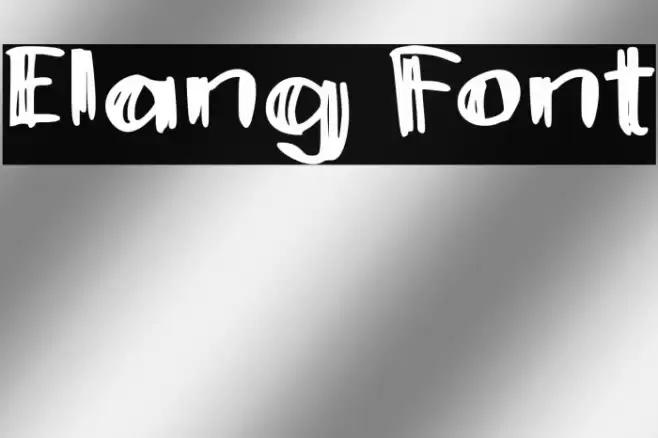 Elang Font examples